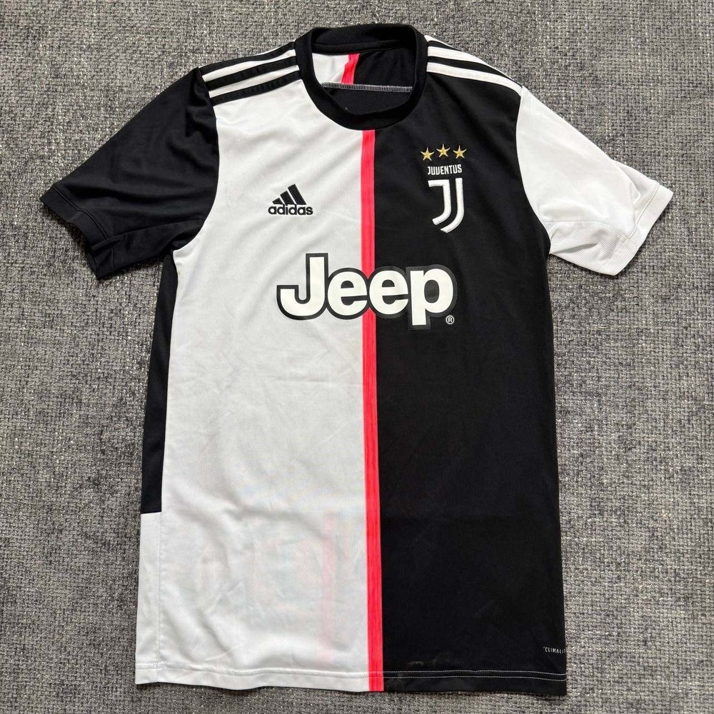 Adidas Juventus Home Jersey Mens Small Black White 2019-20 Climalite Soccer Kit